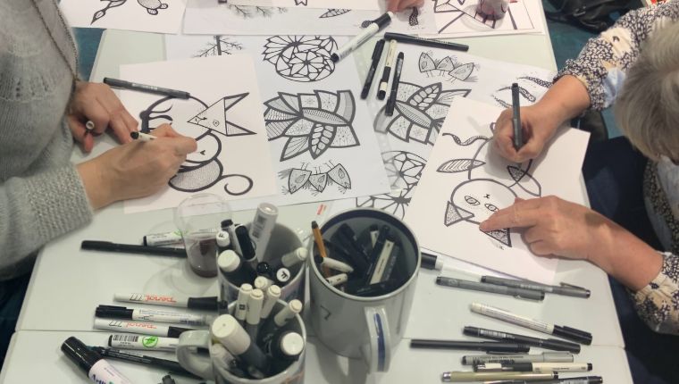 Grafisk abstrakt tegning